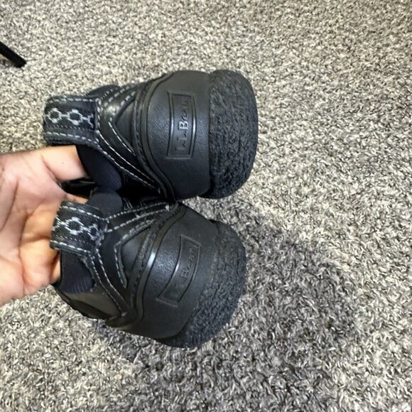 LL Bean Men's Black Leather Mountain Sneaker Shoes Size 10 Lace Up Hiking - Picture 7 of 11